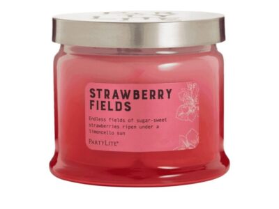 PartyLite | Vonná svíčka Strawberry Fields 3 knoty