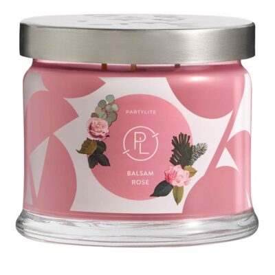 PARTYLITE | VONNÁ SVÍČKA Balsam Rose Svíčka se 3 knoty