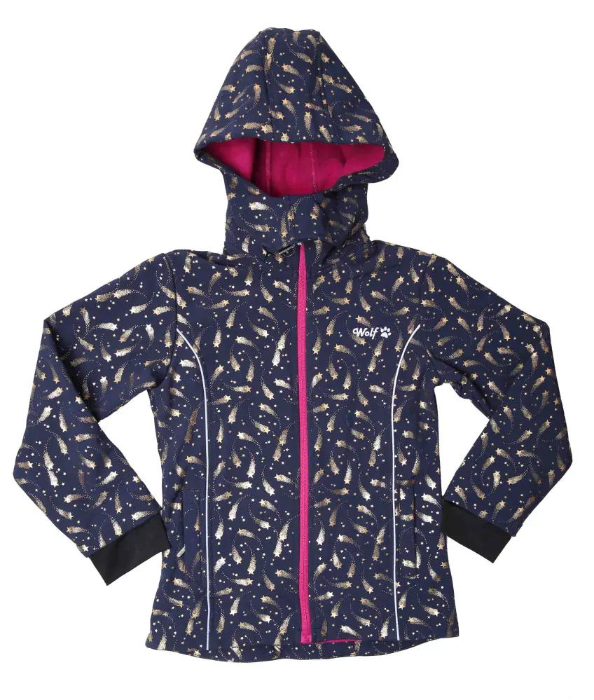 Dívčí softshellová bunda s fleecem Wolf