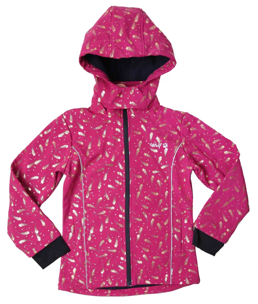 Dívčí softshellová bunda s fleecem Wolf