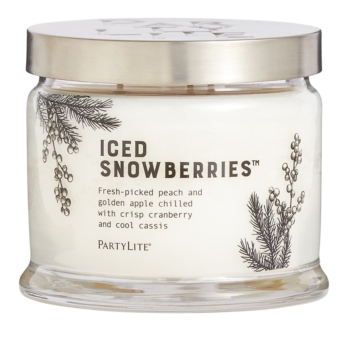 PARTYLITE | Iced Snowberries™ Svíčka se 3 knoty