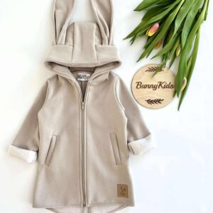 BUNNY KIDS MIKINO-KABÁTEK ZAJÍC – BÉŽOVÝ