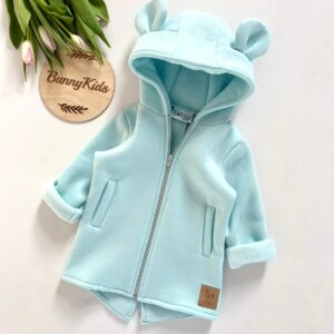 BUNNY KIDS MIKINO-KABÁTEK MEDVÍDEK – BABY BLUE 80/86