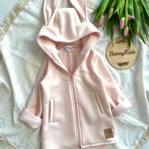 BUNNY KIDS MIKINO-KABÁTEK ZAJÍC – JEMNÁ RŮŽOVÁ