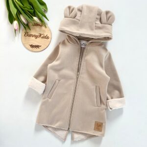 Bunny Kids Mikino - kabátek Medvídek - BÉŽOVÁ