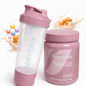Nutriplus | Koktejl náhrada jídla s karamelovou příchutí 540 g + Šejkr ZDARMA