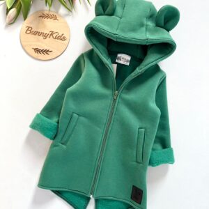 Bunny Kids Mikino – kabátek Medvídek – Green