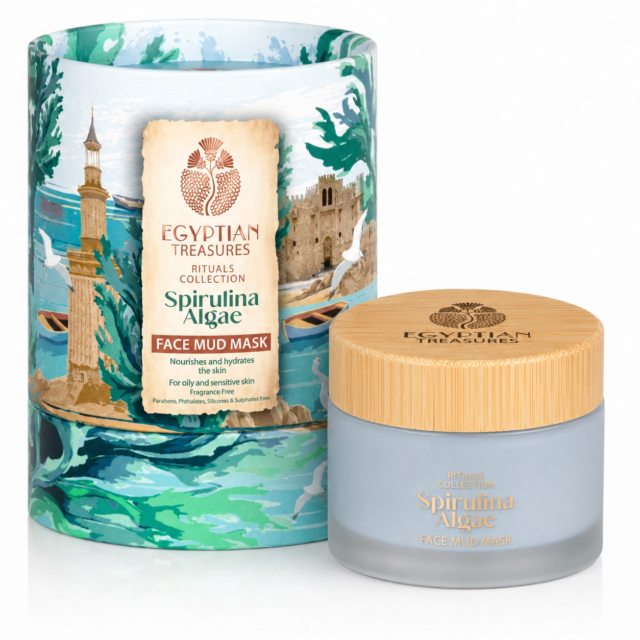 Pleťová bahenní maska se spirulinou a řasami Egyptian Treasures