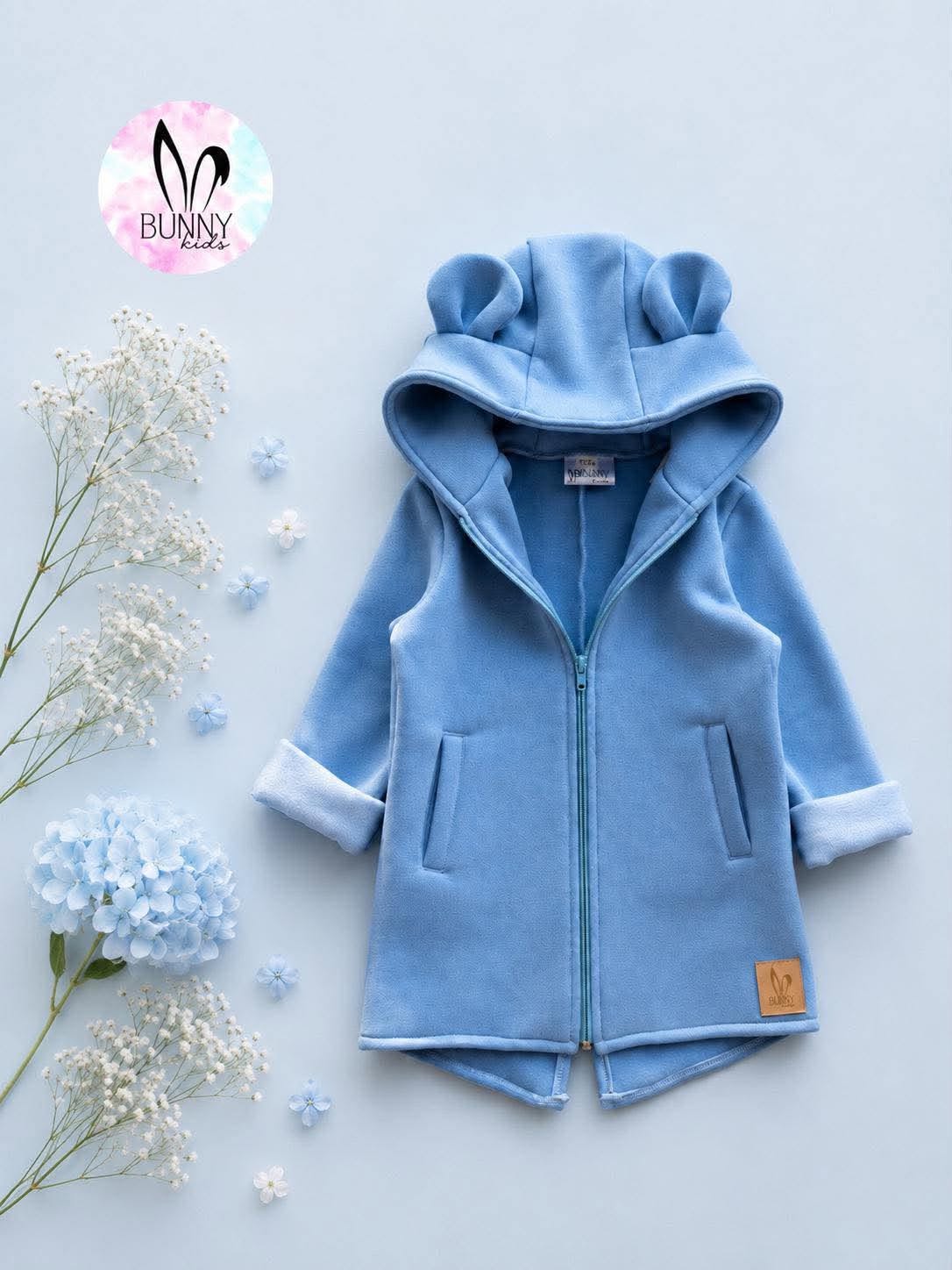 Bunny Kids Mikino – kabátek Medvídek – SKY BLUE
